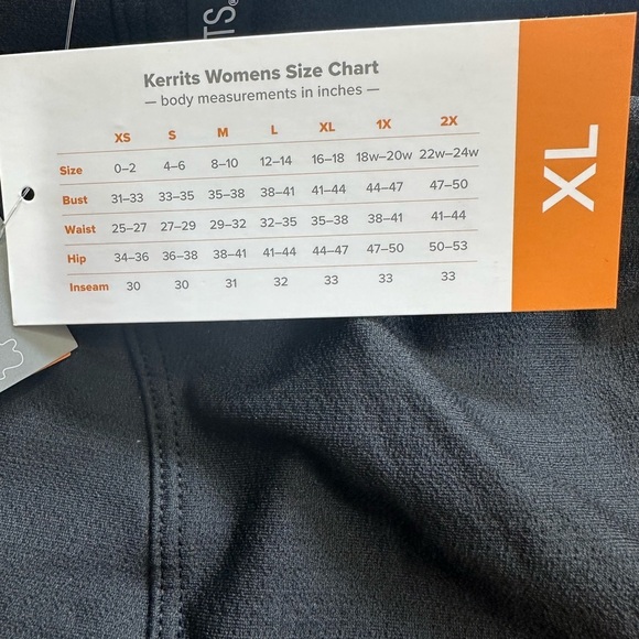 Kerrits Fleece Lite II Knee Patch Tight Women's XL Black USA Made NWT - Picture 6 of 7